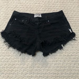 One Teaspoon Bonita’s button fly shorts size 26